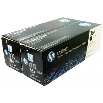 Картридж двойной HP CB436AD/AF Черный